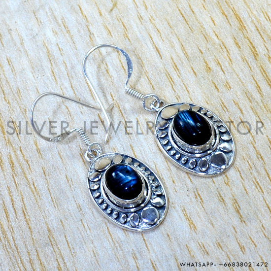 Labradorite 925 Sterling Silver Earrings (SJWE-1202) Labradorite 925 Sterling Silver Earrings (SJWE-1202)