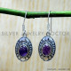 Amethyst 925 Sterling Silver Earrings (SJWE-1203) Amethyst 925 Sterling Silver Earrings (SJWE-1203)