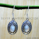 Rainbow Moonstone 925 Sterling Silver Earrings (SJWE-1205) Rainbow Moonstone 925 Sterling Silver Earrings (SJWE-1205)