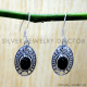 Black Onyx 925 Sterling Silver Earrings (SJWE-1206) Black Onyx 925 Sterling Silver Earrings (SJWE-1206)