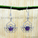 Amethyst 925 Sterling Silver Earrings (SJWE-1208) Amethyst 925 Sterling Silver Earrings (SJWE-1208)