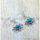 Turquoise 925 Sterling Silver Earrings (SJWE-1210) Turquoise 925 Sterling Silver Earrings (SJWE-1210)