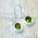 Peridot 925 Sterling Silver Earrings (SJWE-1215)