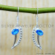 Blue Topaz 925 Sterling Silver Earrings (SJWE-1216)