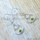 Peridot 925 Sterling Silver Earrings (SJWE-1219)