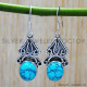 Turquoise 925 Sterling Silver Earrings (SJWE-122) Turquoise 925 Sterling Silver Earrings (SJWE-122)