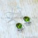 Peridot 925 Sterling Silver Earrings (SJWE-1226)