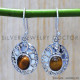 Tiger Eye 925 Sterling Silver Earrings (SJWE-131) Tiger Eye 925 Sterling Silver Earrings (SJWE-131)