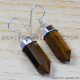 Tiger Eye 925 Sterling Silver Earrings (SJWE-163)