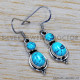Turquoise 925 Sterling Silver Earrings (SJWE-170) Turquoise 925 Sterling Silver Earrings (SJWE-170)