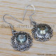 Green Amethyst 925 Sterling Silver Earrings (SJWE-187) Green Amethyst 925 Sterling Silver Earrings (SJWE-187)