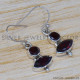 Garnet 925 Sterling Silver Earrings (SJWE-202) Garnet 925 Sterling Silver Earrings (SJWE-202)