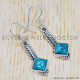 Turquoise 925 Sterling Silver Earrings (SJWE-220) Turquoise 925 Sterling Silver Earrings (SJWE-220)