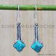 Turquoise 925 Sterling Silver Earrings (SJWE-220) Turquoise 925 Sterling Silver Earrings (SJWE-220)