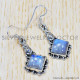Rainbow Moonstone 925 Sterling Silver Earrings (SJWE-224) Rainbow Moonstone 925 Sterling Silver Earrings (SJWE-224)