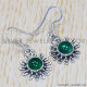 Green Onyx 925 Sterling Silver Earrings (SJWE-226) Green Onyx 925 Sterling Silver Earrings (SJWE-226)