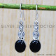 Black Onyx 925 Sterling Silver Earrings (SJWE-233)