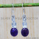 Amethyst 925 Sterling Silver Earrings (SJWE-235) Amethyst 925 Sterling Silver Earrings (SJWE-235)
