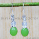 Prehnite 925 Sterling Silver Earrings (SJWE-237) Prehnite 925 Sterling Silver Earrings (SJWE-237)