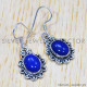 Lapis Lazuli 925 Sterling Silver Earrings (SJWE-242)