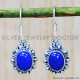 Lapis Lazuli 925 Sterling Silver Earrings (SJWE-242)