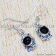 Black Onyx 925 Sterling Silver Earrings (SJWE-251) Black Onyx 925 Sterling Silver Earrings (SJWE-251)