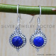 Lapis Lazuli 925 Sterling Silver Earrings (SJWE-252) Lapis Lazuli 925 Sterling Silver Earrings (SJWE-252)