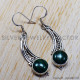 Malachite 925 Sterling Silver Earrings (SJWE-26)