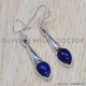 Lapis Lazuli 925 Sterling Silver Earrings (SJWE-261)