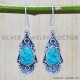 Turquoise 925 Sterling Silver Earrings (SJWE-280) Turquoise 925 Sterling Silver Earrings (SJWE-280)