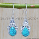 Turquoise 925 Sterling Silver Earrings (SJWE-282) Turquoise 925 Sterling Silver Earrings (SJWE-282)