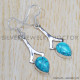 Turquoise 925 Sterling Silver Earrings (SJWE-284) Turquoise 925 Sterling Silver Earrings (SJWE-284)