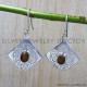 Tiger Eye 925 Sterling Silver Earrings (SJWE-29)