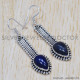 Lapis Lazuli 925 Sterling Silver Earrings (SJWE-293)
