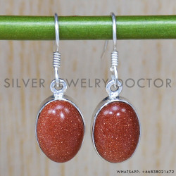 Sunstone 925 Sterling Silver Earrings (SJWE-297)