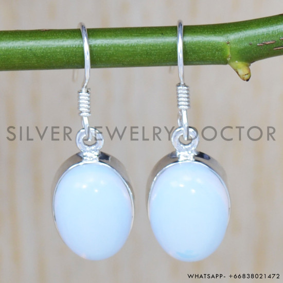 Opal 925 Sterling Silver Earrings (SJWE-300) Opal 925 Sterling Silver Earrings (SJWE-300)