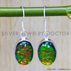 Opal 925 Sterling Silver Earrings (SJWE-302)