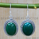 Green Onyx 925 Sterling Silver Earrings (SJWE-311)