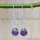 Amethyst 925 Sterling Silver Earrings (SJWE-316)