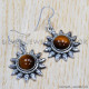 Tiger Eye 925 Sterling Silver Earrings (SJWE-318) Tiger Eye 925 Sterling Silver Earrings (SJWE-318)