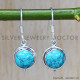 Turquoise 925 Sterling Silver Earrings (SJWE-319) Turquoise 925 Sterling Silver Earrings (SJWE-319)
