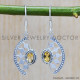 Citrine 925 Sterling Silver Earrings (SJWE-327) Citrine 925 Sterling Silver Earrings (SJWE-327)