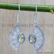 Green Amethyst 925 Sterling Silver Earrings (SJWE-328) Green Amethyst 925 Sterling Silver Earrings (SJWE-328)
