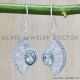 Blue Topaz 925 Sterling Silver Earrings (SJWE-330) Blue Topaz 925 Sterling Silver Earrings (SJWE-330)