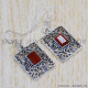 Carnelian 925 Sterling Silver Earrings (SJWE-335) Carnelian 925 Sterling Silver Earrings (SJWE-335)