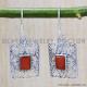 Carnelian 925 Sterling Silver Earrings (SJWE-335) Carnelian 925 Sterling Silver Earrings (SJWE-335)