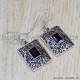 Garnet 925 Sterling Silver Earrings (SJWE-336) Garnet 925 Sterling Silver Earrings (SJWE-336)