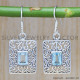 Blue Topaz 925 Sterling Silver Earrings (SJWE-339) Blue Topaz 925 Sterling Silver Earrings (SJWE-339)