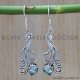 Blue Topaz 925 Sterling Silver Earrings (SJWE-356) Blue Topaz 925 Sterling Silver Earrings (SJWE-356)