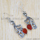 Carnelian 925 Sterling Silver Earrings (SJWE-358)